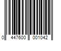 Barcode Image for UPC code 0447600001042