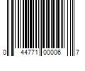 Barcode Image for UPC code 044771000067