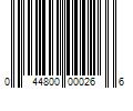 Barcode Image for UPC code 044800000266