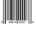 Barcode Image for UPC code 044814000078