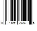 Barcode Image for UPC code 044961000075