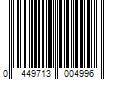 Barcode Image for UPC code 0449713004996