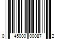 Barcode Image for UPC code 045000000872