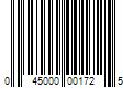 Barcode Image for UPC code 045000001725