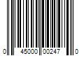 Barcode Image for UPC code 045000002470