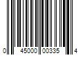 Barcode Image for UPC code 045000003354