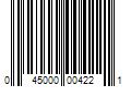 Barcode Image for UPC code 045000004221. Product Name: Covercraft LeBra Custom Hood Protector for 2006-2011 Honda Civic | 45422-01 | Black
