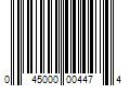 Barcode Image for UPC code 045000004474