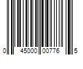 Barcode Image for UPC code 045000007765