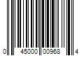 Barcode Image for UPC code 045000009684