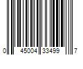 Barcode Image for UPC code 045004334997