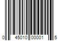 Barcode Image for UPC code 045010000015