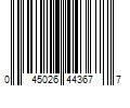 Barcode Image for UPC code 045026443677