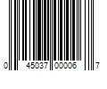 Barcode Image for UPC code 045037000067