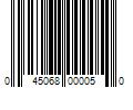 Barcode Image for UPC code 045068000050