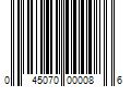 Barcode Image for UPC code 045070000086