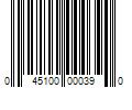 Barcode Image for UPC code 045100000390