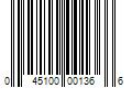 Barcode Image for UPC code 045100001366