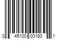 Barcode Image for UPC code 045100001601