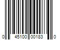 Barcode Image for UPC code 045100001830