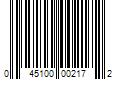 Barcode Image for UPC code 045100002172