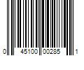 Barcode Image for UPC code 045100002851