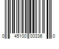 Barcode Image for UPC code 045100003360