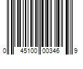 Barcode Image for UPC code 045100003469