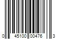 Barcode Image for UPC code 045100004763