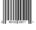 Barcode Image for UPC code 045100005111