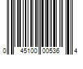 Barcode Image for UPC code 045100005364