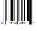 Barcode Image for UPC code 045100005814