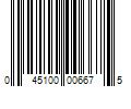 Barcode Image for UPC code 045100006675