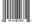 Barcode Image for UPC code 045100006811