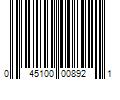 Barcode Image for UPC code 045100008921