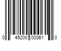 Barcode Image for UPC code 045200000610