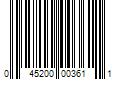 Barcode Image for UPC code 045200003611