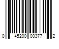 Barcode Image for UPC code 045200003772