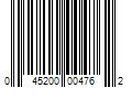 Barcode Image for UPC code 045200004762