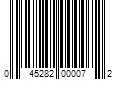 Barcode Image for UPC code 045282000072