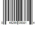 Barcode Image for UPC code 045299093814