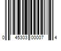 Barcode Image for UPC code 045303000074