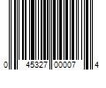 Barcode Image for UPC code 045327000074