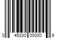 Barcode Image for UPC code 045330000009