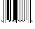 Barcode Image for UPC code 045398000058