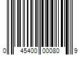 Barcode Image for UPC code 045400000809