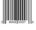 Barcode Image for UPC code 045448000076