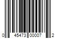 Barcode Image for UPC code 045473000072