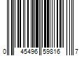 Barcode Image for UPC code 045496598167