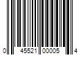 Barcode Image for UPC code 045521000054